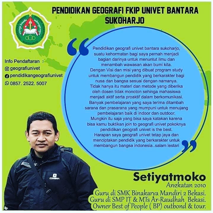 PROSPEK KERJA – PENDIDIKAN GEOGRAFI